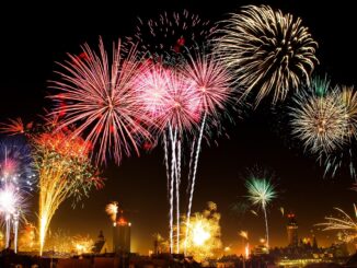 new year's eve, fireworks, city, sky, beacon, light, crackers, nature, fireworks display, fireworks show, pyrotechnics, celebration, night sky, colorful, party, night